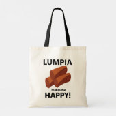 Lumpia maakt me blij Lumpia Tote Bag (Achterkant)