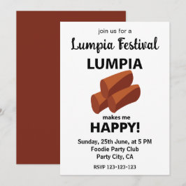 Lumpia Makes Me Happy Lumpia Festival Kaart