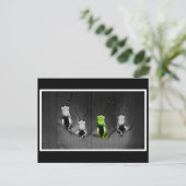 Lumpy Green Bug Briefkaart (Staand voorkant)