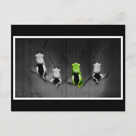 Lumpy Green Bug Briefkaart (Voorkant)