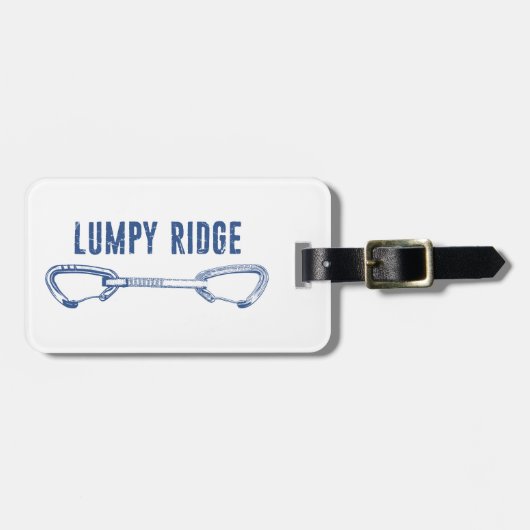 Lumpy Ridge Rock Climbing Quickdraw Bagagelabel (Voorkant horizontaal)