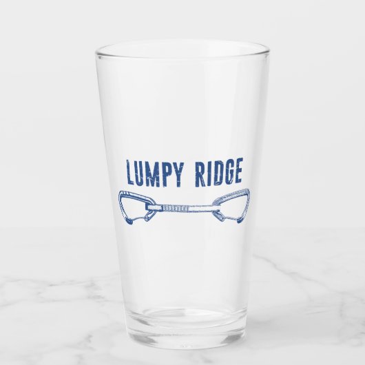 Lumpy Ridge Rock Climbing Quickdraw Glas (Voorkant)