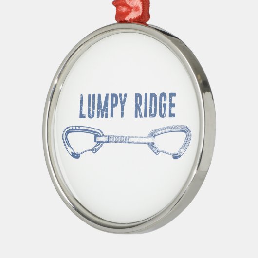 Lumpy Ridge Rock Climbing Quickdraw Metalen Ornament (Links)