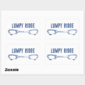 Lumpy Ridge Rock Climbing Quickdraw Rechthoekige Sticker (Vel)