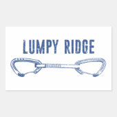 Lumpy Ridge Rock Climbing Quickdraw Rechthoekige Sticker (Voorkant)