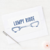 Lumpy Ridge Rock Climbing Quickdraw Rechthoekige Sticker (Envelop)