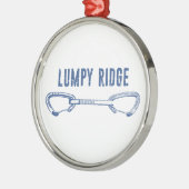 Lumpy Ridge Rock Klimmen Quickdraw Metalen Ornament (Links)
