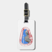 Lumpy Ridge Rock tijdens Carabiner Bagagelabel (Voorkant verticaal)