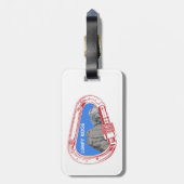 Lumpy Ridge Rock tijdens Carabiner Bagagelabel (Achterkant verticaal)