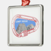 Lumpy Ridge Rock tijdens Carabiner Metalen Ornament (Links)