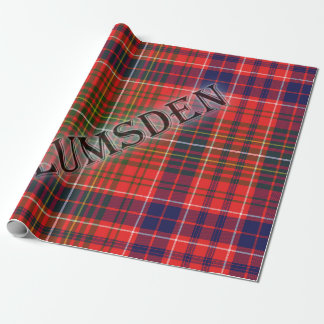 Lumsden Tartan met de achternaam Cadeaupapier