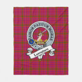 Lumsden van Clova Clan Badge Tartan Pset Fleece Deken (Voorkant)