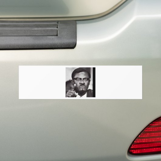 Lumumba Bumpersticker (Op auto)