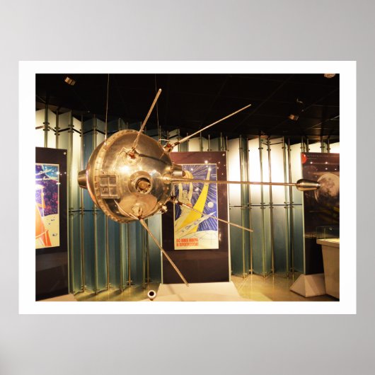 Luna 1 geautomatiseerd model ruimtestation poster (Voorkant)