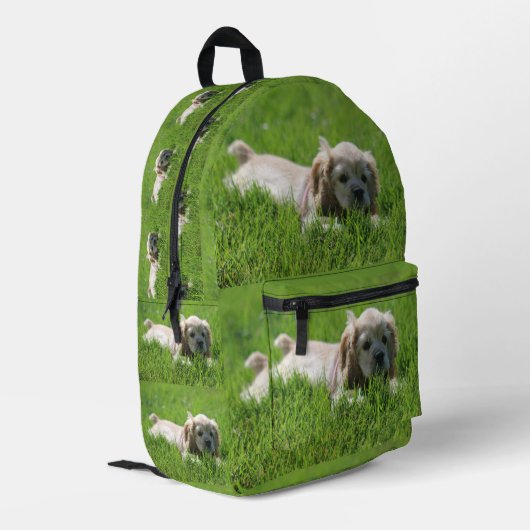 Luna Bedrukte Rugzak (Achterkant Hoek Links)