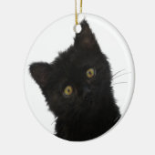 Luna Bella Zwart Katje Keramisch Ornament (Links)