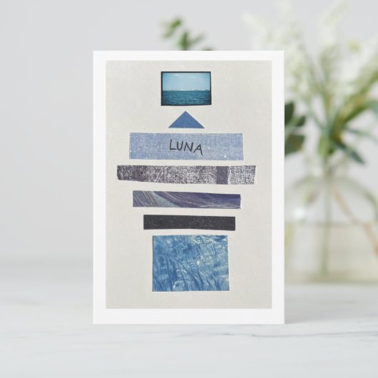 Luna-Briefpapier Kaart (Staand voorkant)