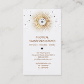 *~* Luna Celestial Lunar Moon Light Magic Boho Visitekaartje (Achterkant)