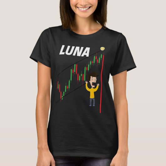 Luna Crypto Crash Trading Cryptocurrency BTC 2022 T-shirt (Voorkant)
