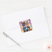 Luna de Arcane Guardian Vierkante Sticker (Envelop)