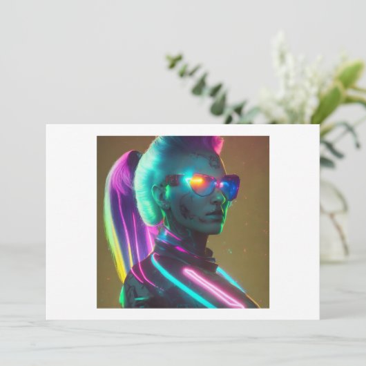 Luna: De Cyberpunk Technomancer Kaart (Staand voorkant)