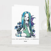 "Luna" de Gotische Kaart van de Kunst van de Fee (Achterkant)