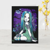 "Luna" de Gotische Kaart van de Kunst van de Fee (Gele Bloem)