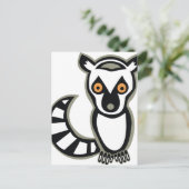 LUNA de LEMUR Briefkaart (Staand voorkant)