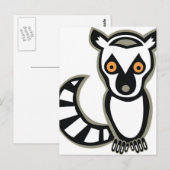 LUNA de LEMUR Briefkaart (Voorkant / Achterkant)