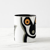 LUNA de LEMUR Tweekleurige Koffiemok (Center)