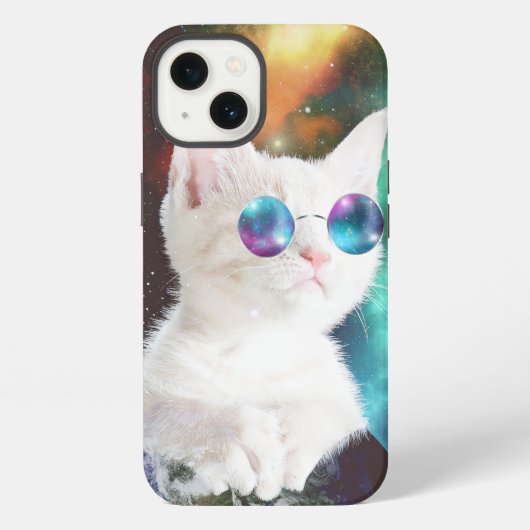 Luna de Space Cat iPhone Hoesje (Achterkant)