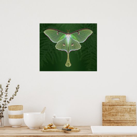 Luna Emerald Art Print -24x20 - andere formaten oo (Keuken)
