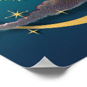 Luna en de nachtelijke hemel poster (Hoek)