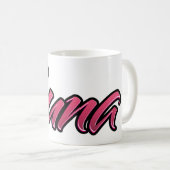 Luna faded pink Tasse Teetasse Kaffeetasse Koffiemok (Voorkant rechts)