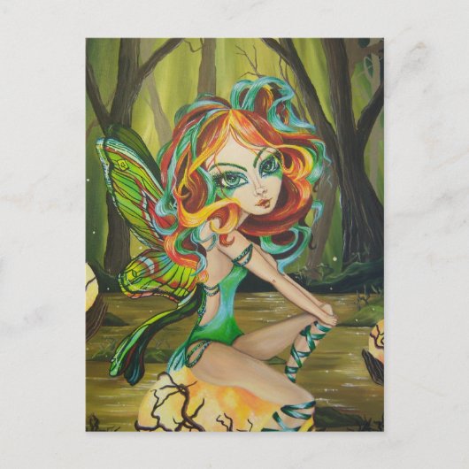Luna Fairy Briefkaart (Voorkant)