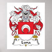 Luna Family Crest Poster (Voorkant)