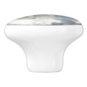 Luna Goddess bij nacht verstrooiende sterren Keramische Knop (Zijkant)