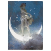 Luna Goddess bij nacht verstrooiende sterren Klembord (Achterkant)