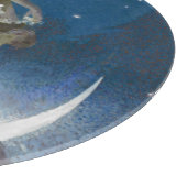 Luna Goddess bij nacht verstrooiende sterren Snijplank (Hoek)