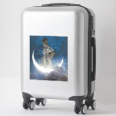 Luna Goddess bij nacht verstrooiende sterren Sticker (Koffer)