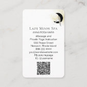 *~* Luna GODDESS Woman on Moon Celestial QR Visitekaartje (Achterkant)