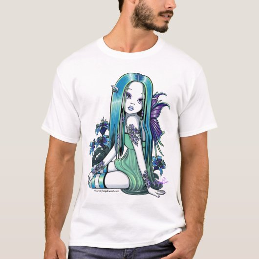 "Luna" Gothic Moon Lilly Fairy Art Kinder T-shirt (Voorkant)