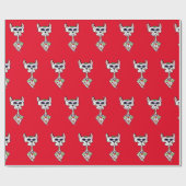 Luna het Kat Wrapping Papier (Vlak)