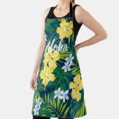 Luna Hibiscus Garden Hawaiian - Geel en Marine Schort (Insitu)