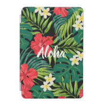 Luna Hibiscus Garden Hawaiian - Rood en Zwart