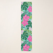 Luna Hibiscus Garden Hawaiian - roze en turquoise