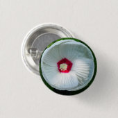 Luna Hibiscus Ronde Button 3,2 Cm (Voorkant /achterkant)