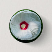 Luna Hibiscus Ronde Button 3,2 Cm (Voorkant)