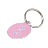 Luna in japanese Kanji Huisdierpenning (Zijkant)