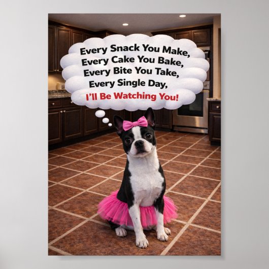 "Luna is Watching You" Poster (Voorkant)